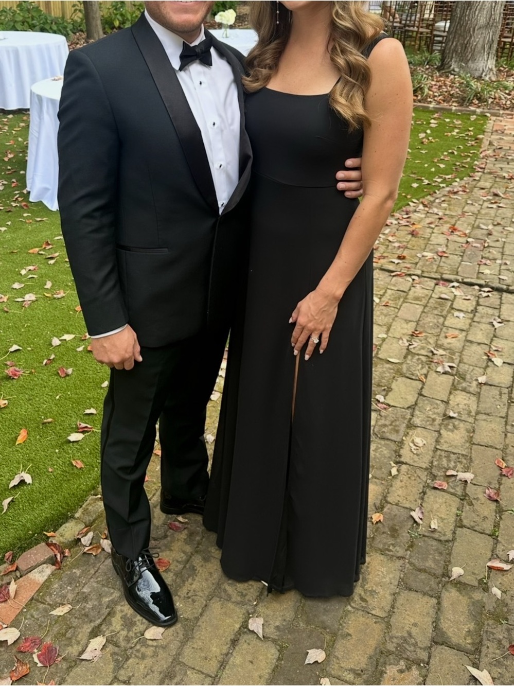 Lulu's Black Maxi Dress with Square Neck